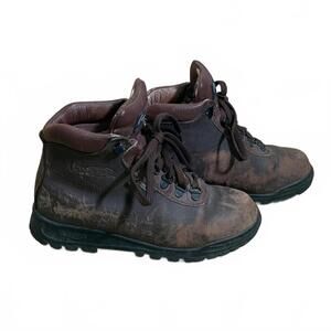 Vasque Sundowner GTX Brown Leather Backpacking Boots Womens Size 6 M EU 36